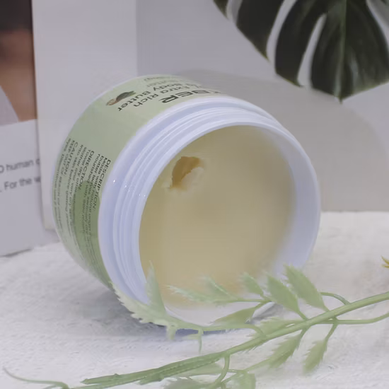 Loção branqueadora orgânica de manteiga de karité corporal 20% manteiga de karité corporal extra rica