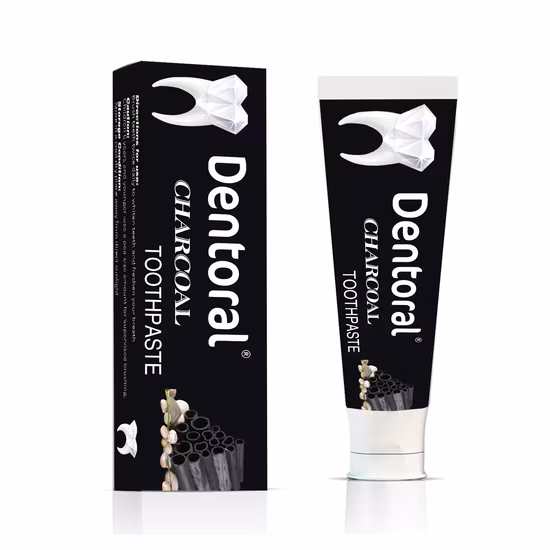 Creme dental de carvão de bambu dentoral para cuidados com as gengivas Creme dental branqueador